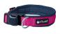 Preview: PETLANDO Magnetech Halsband navy/fuchsia S 40-45cm
