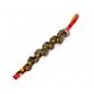 Preview: RABRAID Zergel Kaninchenfell mit Fleece geflochten rot