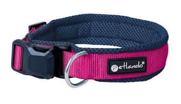 PETLANDO Magnetech Halsband navy/fuchsia S 40-45cm
