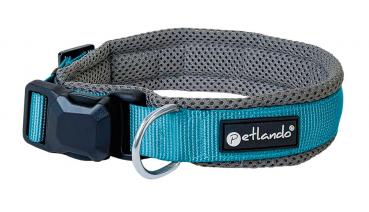 PETLANDO Magnetech Halsband anthrazit/petrol XXS 30-35cm