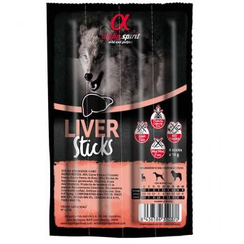 Alpha Apirit Dog Sticks Leber 4er