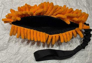 Preview: Mop Futterdummy orange mit Bungee schwarz