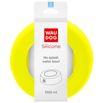 Waudog Silikon No Splash Wassernapf 1000ml gelb