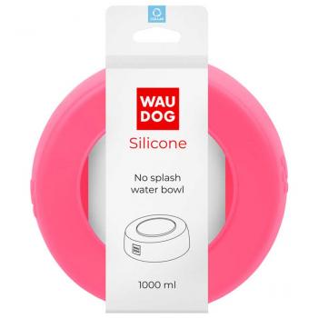 Waudog Silikon No Splash Wassernapf 1000ml pink