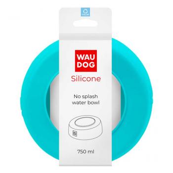 Waudog Silikon No Splash Wassernapf 750ml blau
