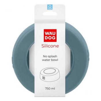 Waudog Silikon No Splash Wassernapf 750ml grau
