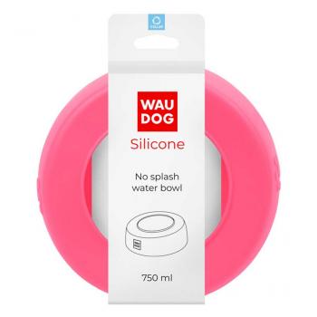 Waudog Silikon No Splash Wassernapf 750ml pink