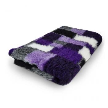 Hundedecke (Vet Bed)  100 x 150cm Patchwork lila