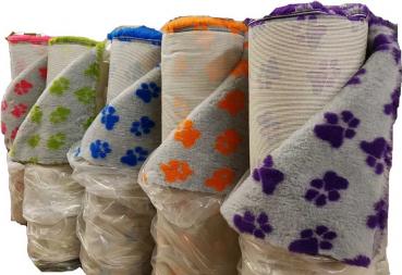 Hundedecke (Vet Bed)  50 x 75cm Patchwork rot