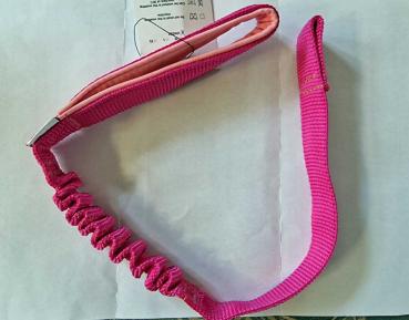 Bungee Seil 53cm pink - Handschlaufe mit Neopren gefüttert