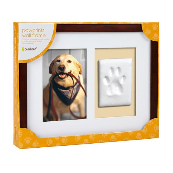 Pawprints Wandbild espresso