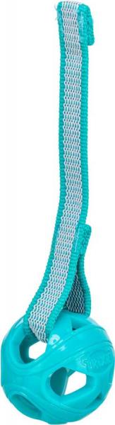 Wabenball mit Gurtband, TPE ø 6 cm 23cm blau