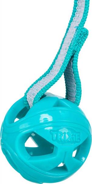 Wabenball mit Gurtband, TPE ø 6 cm 23cm blau