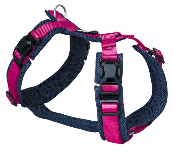 PETLANDO Magnetech Geschirr Y-Comfort navy/fuchsia S
