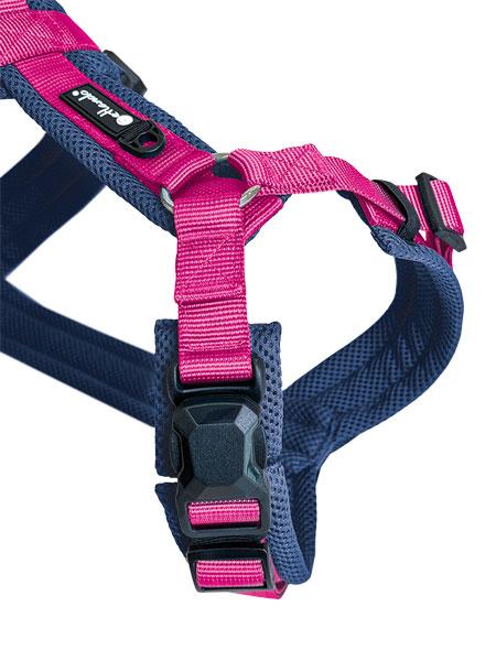 PETLANDO Magnetech Geschirr Y-Comfort navy/fuchsia S
