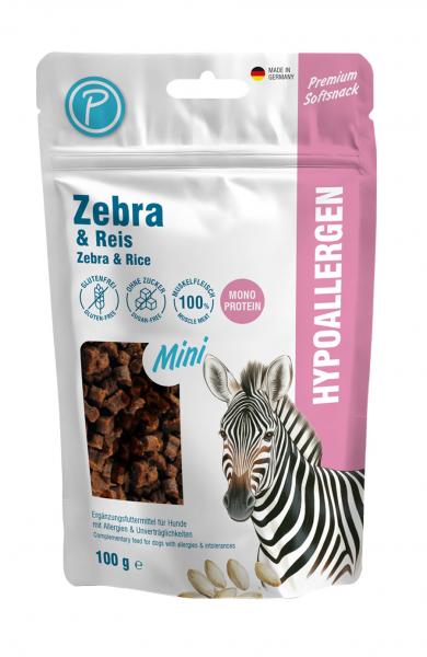 PETLANDO Softsnack Hypoallergen ZEBRA Mini Würfel 100g