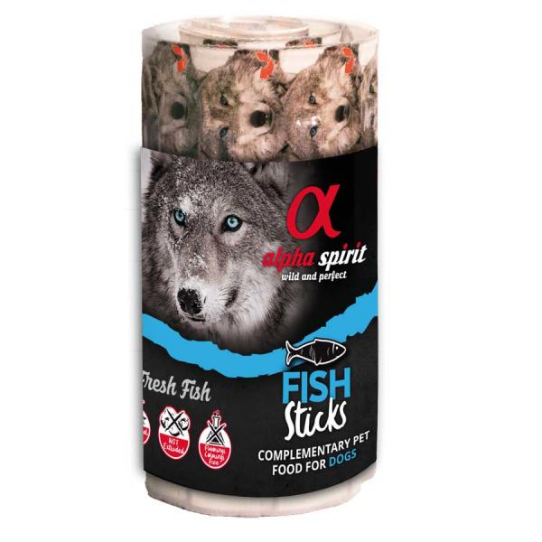 Alpha Spirit Dog Ristra Stick Fisch 16 Stück