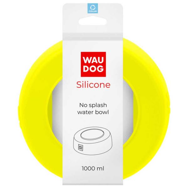 Waudog Silikon No Splash Wassernapf 1000ml gelb