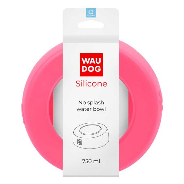 Waudog Silikon No Splash Wassernapf 750ml pink