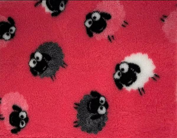 Hundedecke (Vet Bed)  50 x 75cm Schaf pink