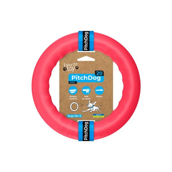 Pitch Dog Ring 20 pink (rot)