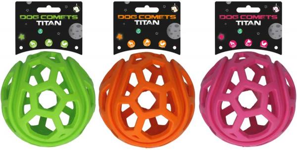 Gitterball Dog Comets Titan Grün M 11,5 cm